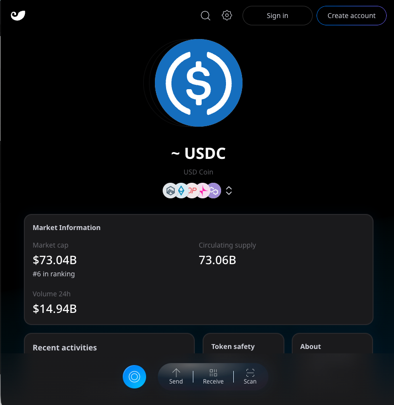 imToken Pad Design - Dark