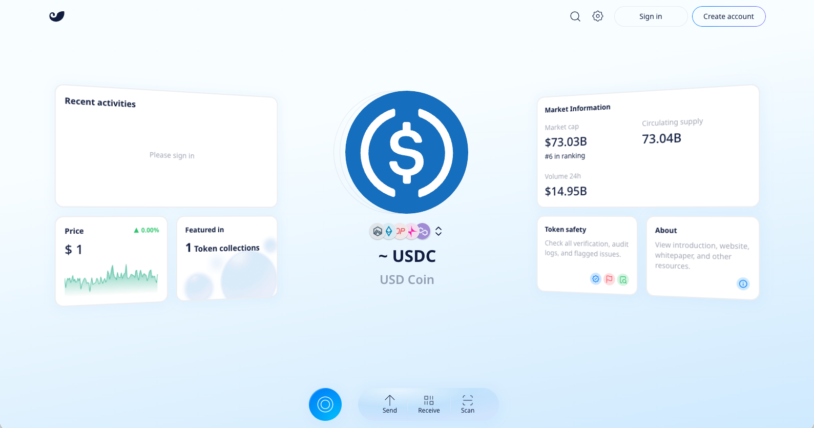 imToken Web Design - Light